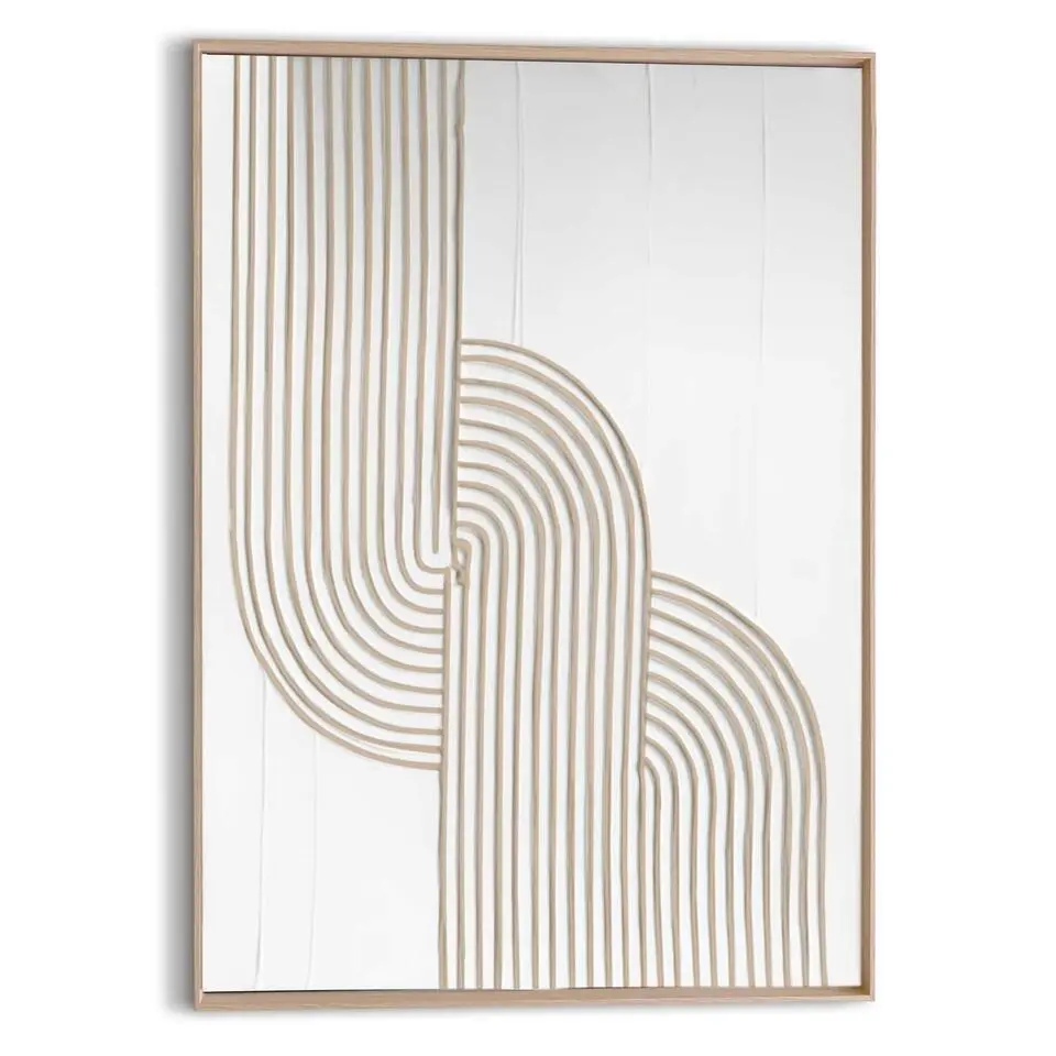Schilderij 3D Art Strong - 70x50cm - Beige