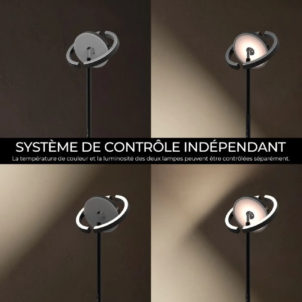 FIMEI Lampadaire Luminosité Réglable