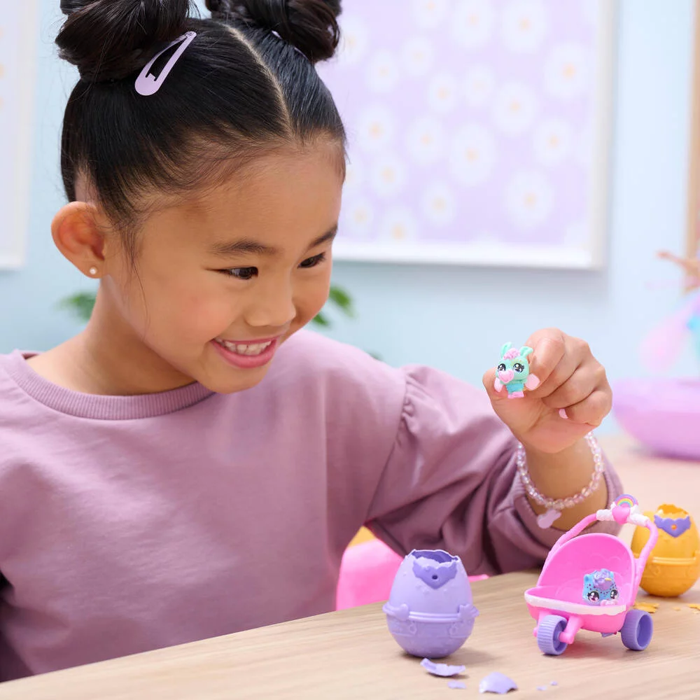 HATCHIMALS - PACK DE 2 HATCHIMALS + POUSSETTE