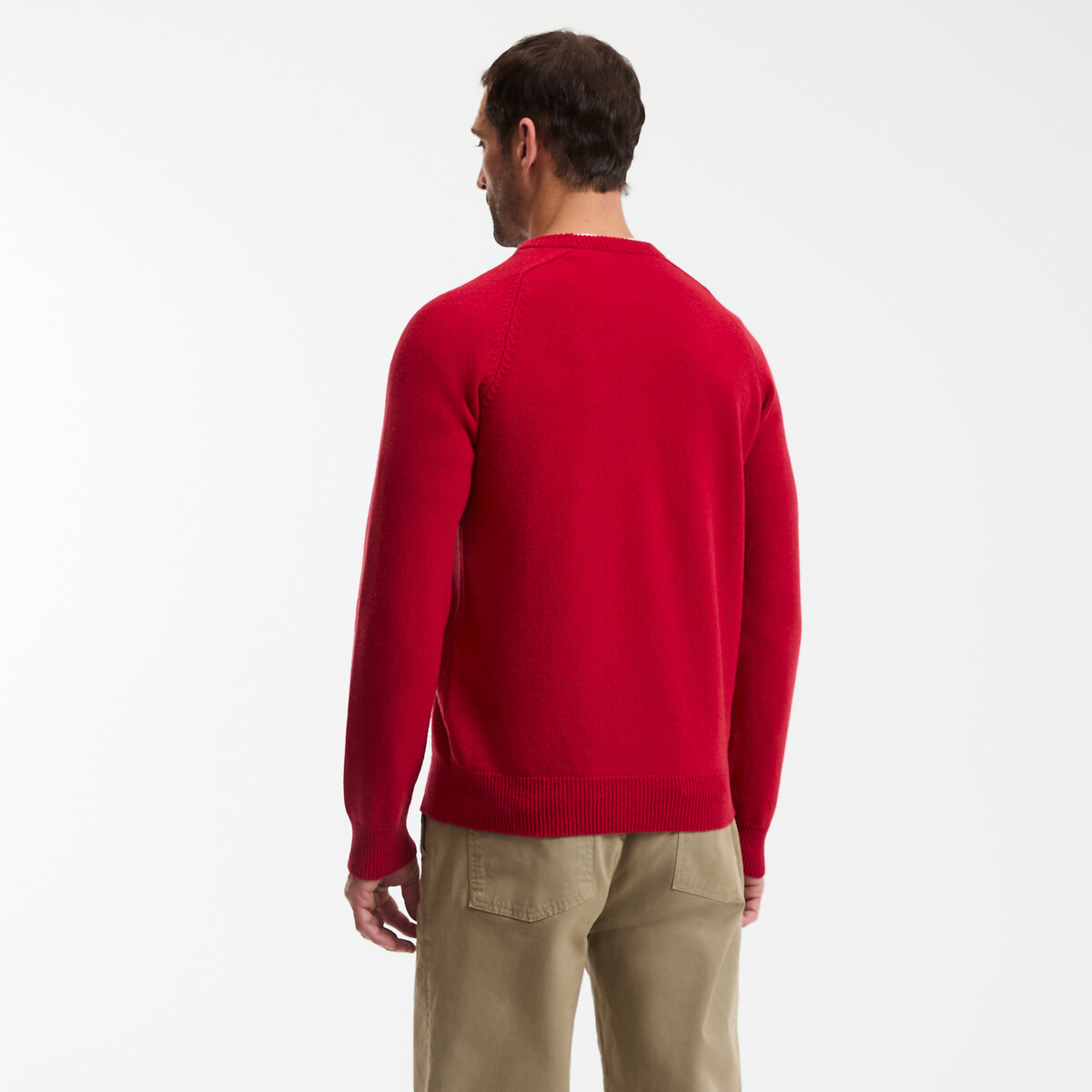 COLEÇÕES LA REDOUTE<br>Suéter de gola redonda, lã de cordeiro, Signature, ELIOT