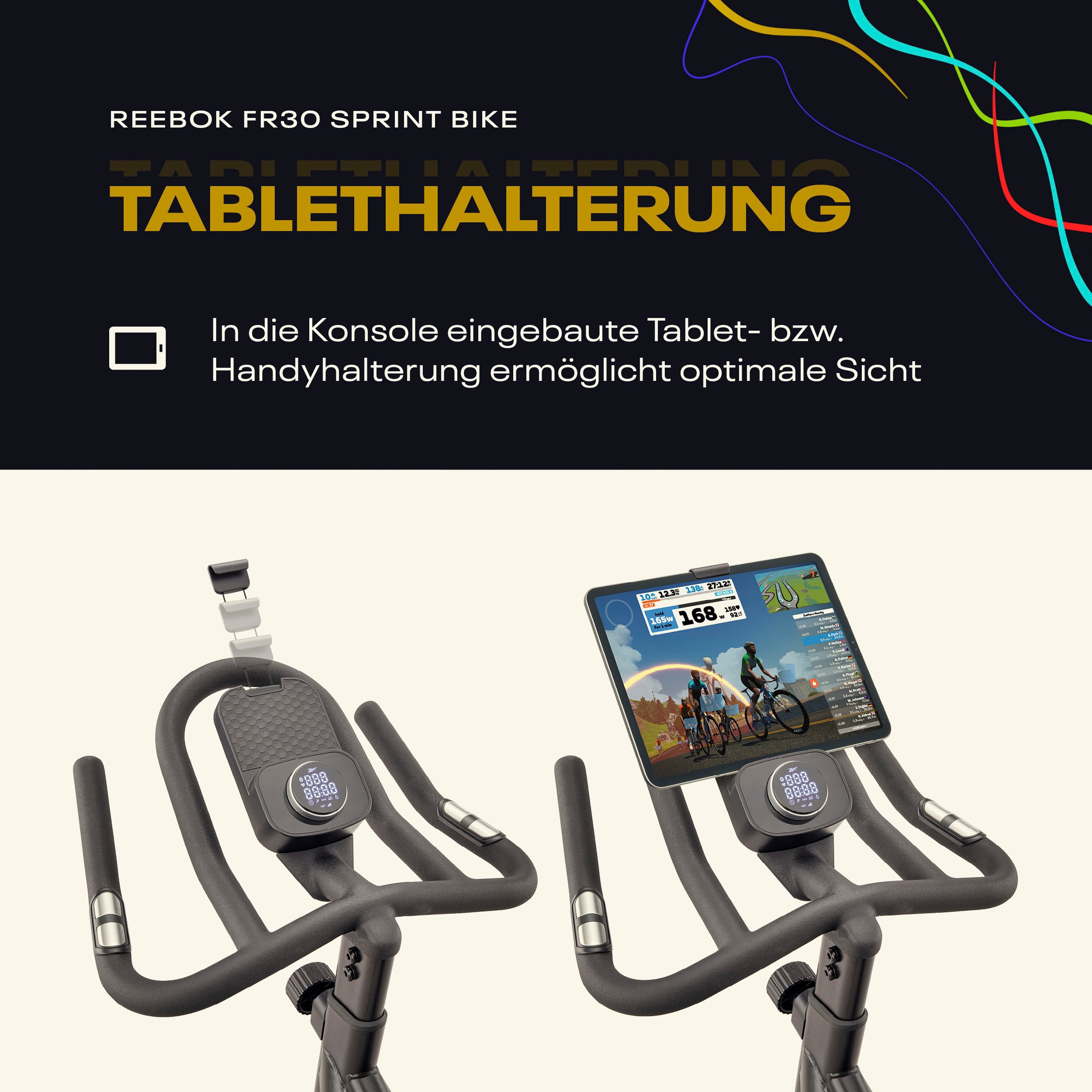 Reebok Speedbike »FR30 Speedbike« Schwungmasse ca. 6 kg, 32 Widerstandsstufen