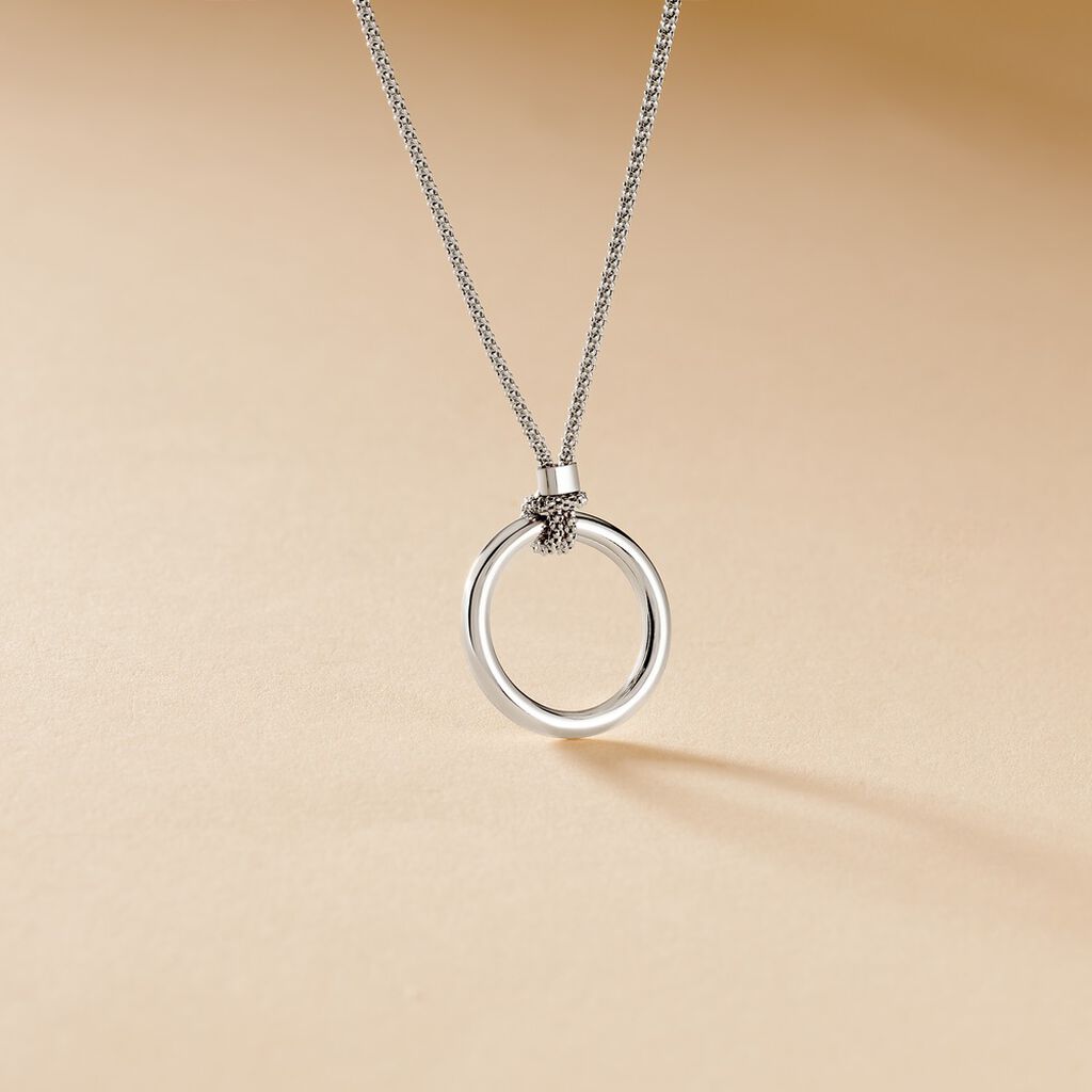 Collier Magda Argent Blanc