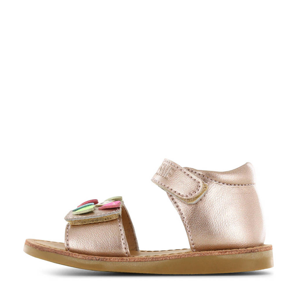 Shoesme leren sandalen lichtroze metallic
