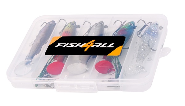 Boîte Swimbait & Bas de ligne Fish4All Box 4 8cm (14g) (5 pièces)