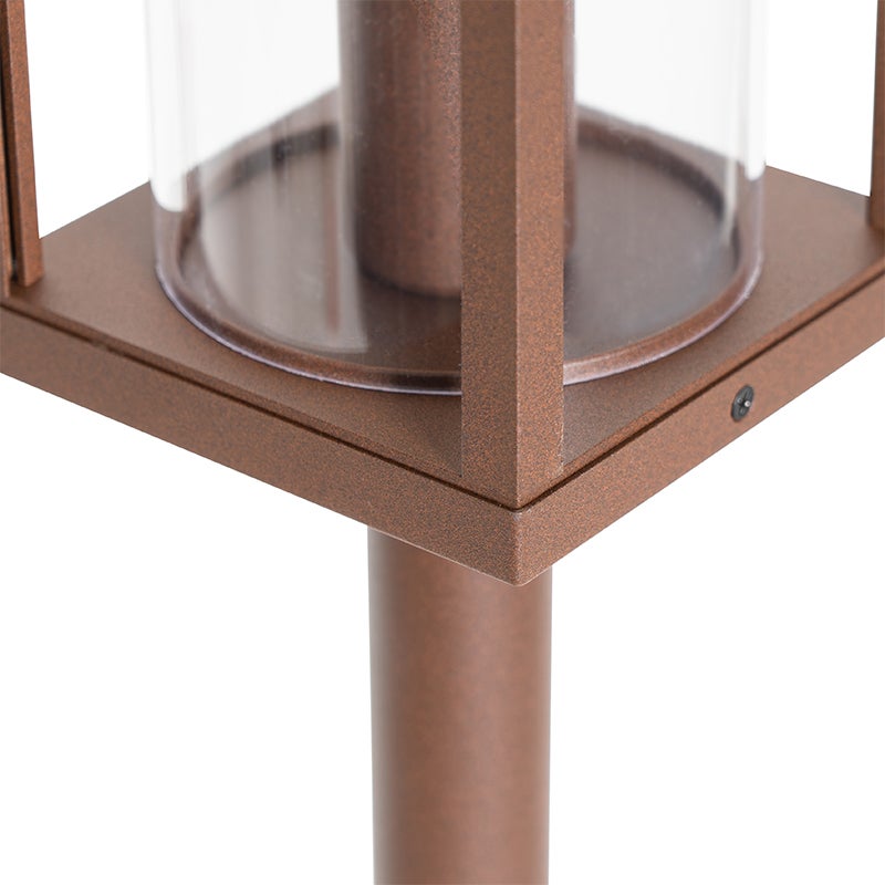 Industriële buitenlantaarn, roestbruin, 100 cm, IP44 - Charlois