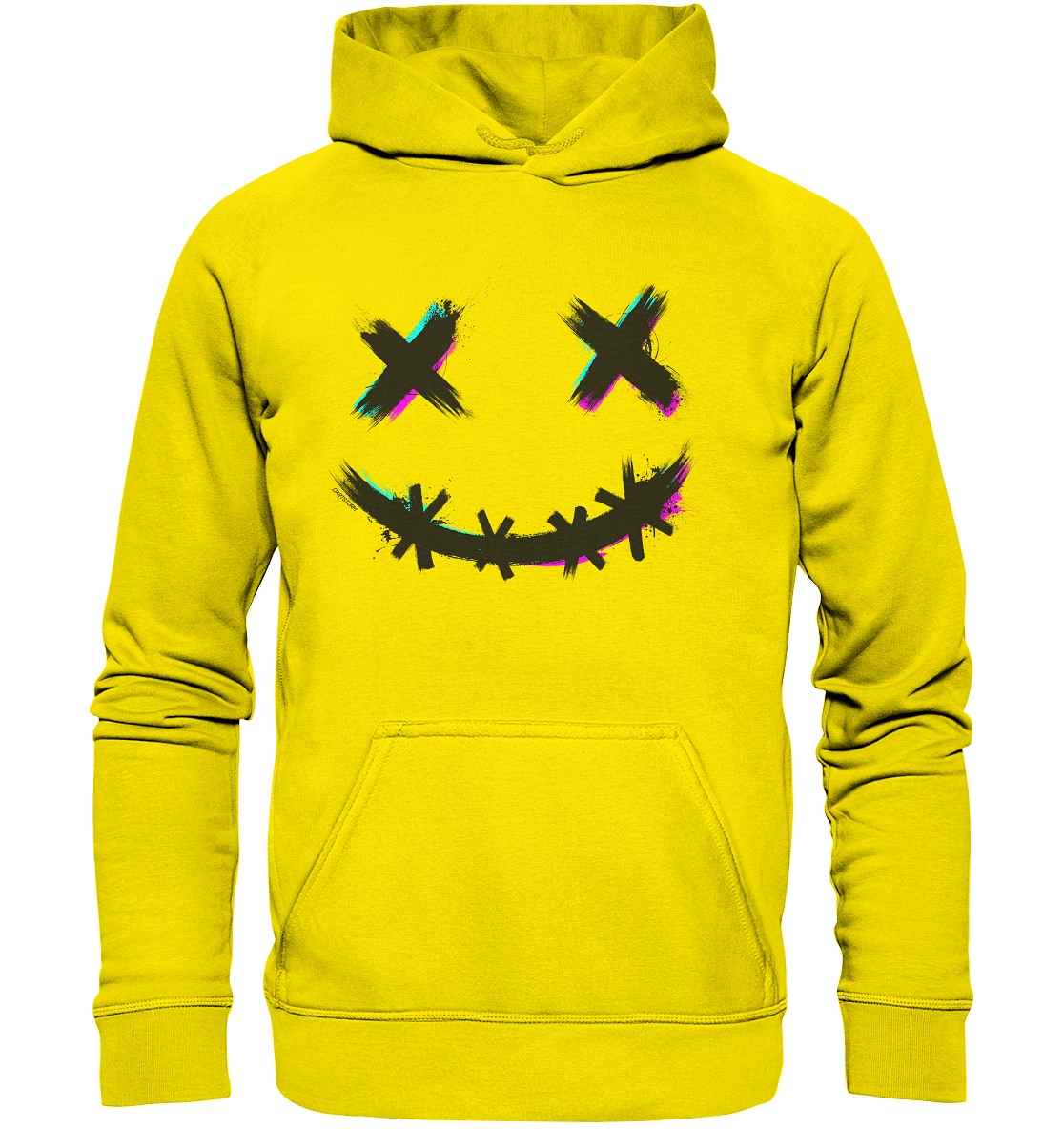 DartSturm - Scary Smile Schwarz - Basic Unisex Hoodie