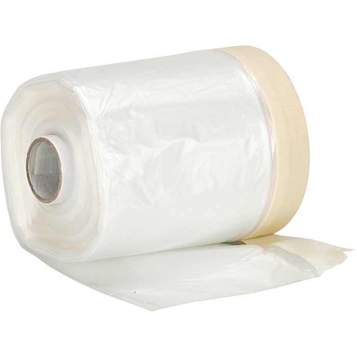 Afdækningsfolie med tape 55 cm x 33 meter - Luxi