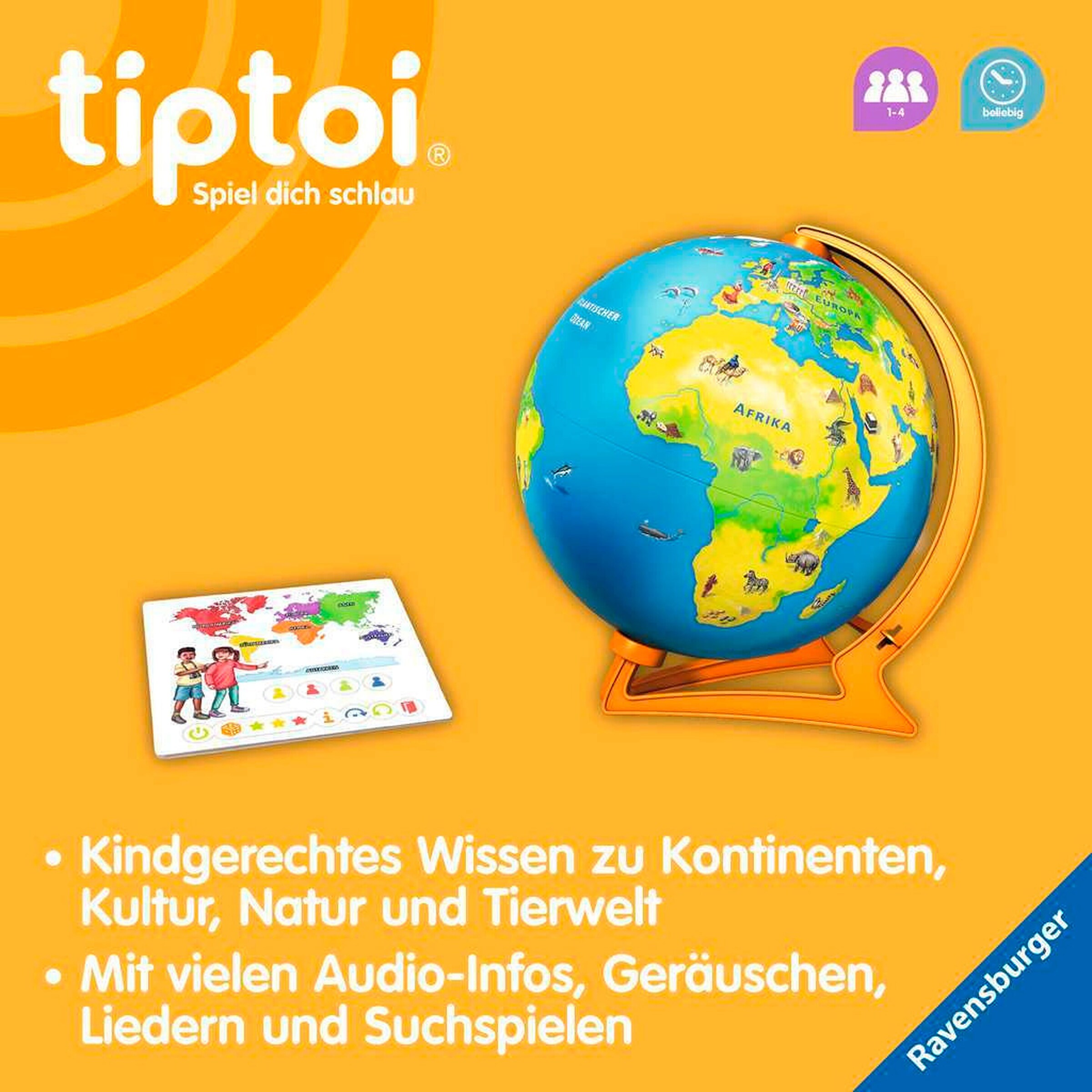 Ravensburger - TIPTOI Mein interaktiver Junior Globus
