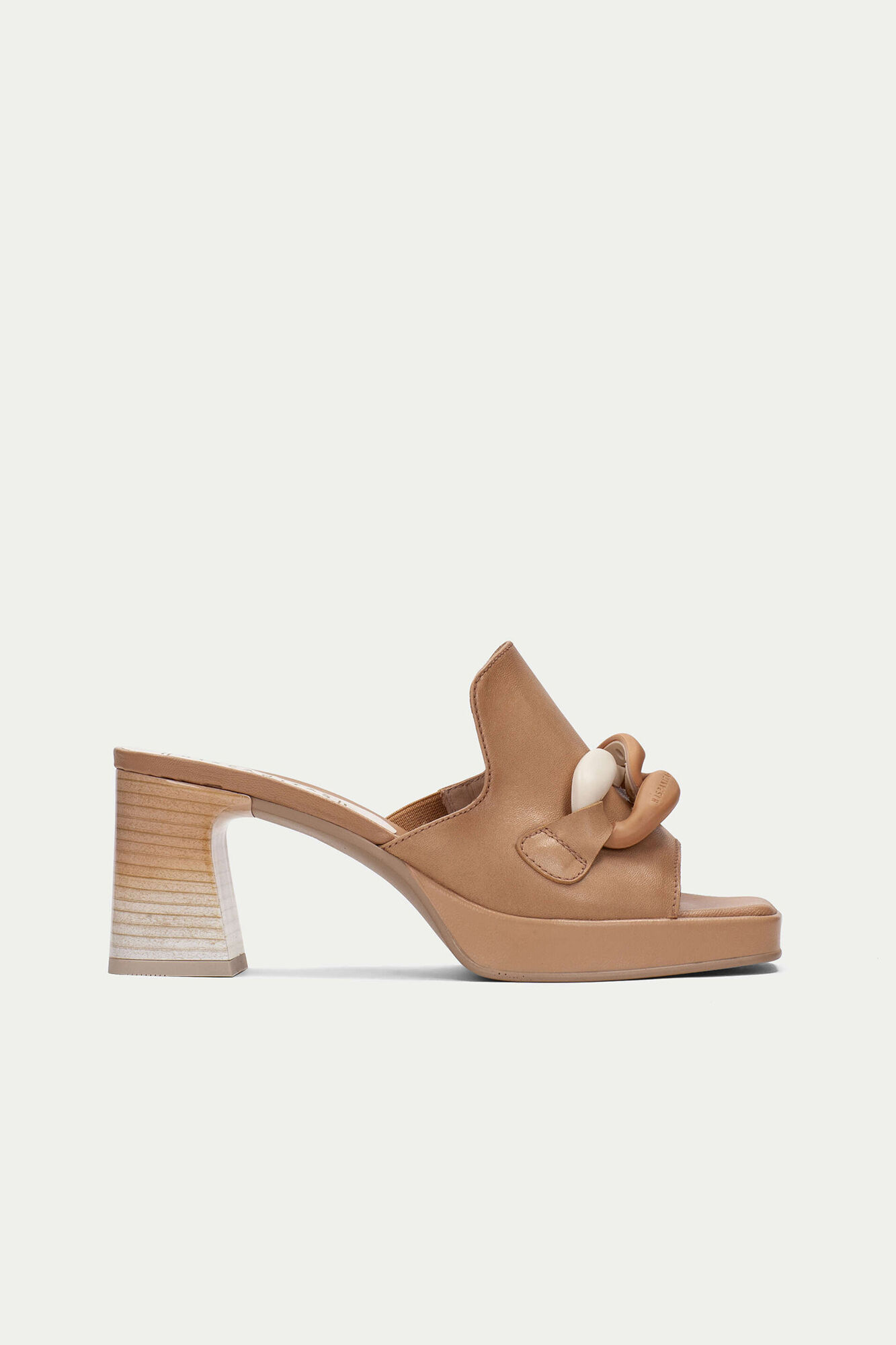 Sandalia mule cadena odina - Arena