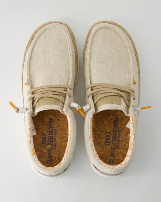 Fusion Lily linen sand Slipper in Beige