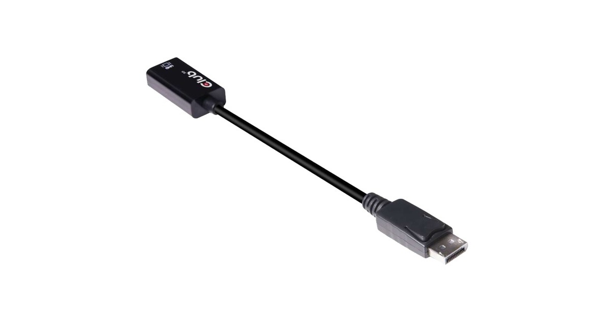 Club 3DDisplayPort 1.4 > HDMI 2.0b HDR Active Adapter  (Zwart)