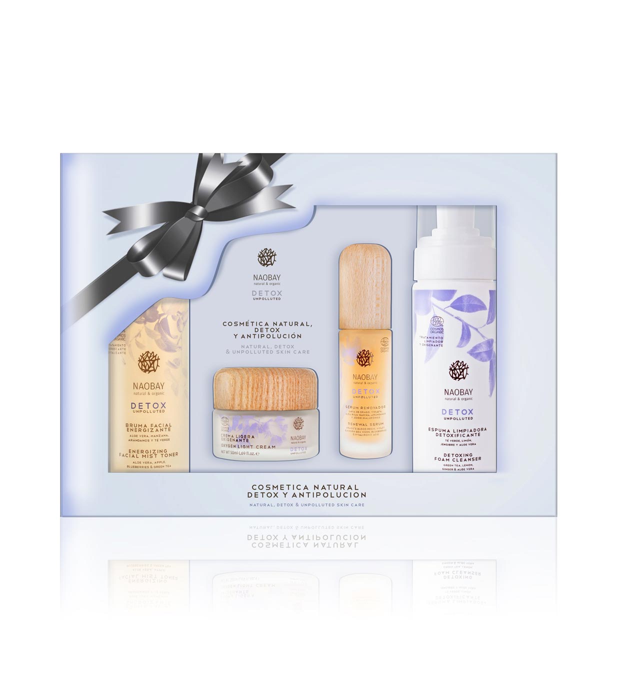 Naobay - Conjunto natural de cuidado facial, detox e antipoluição