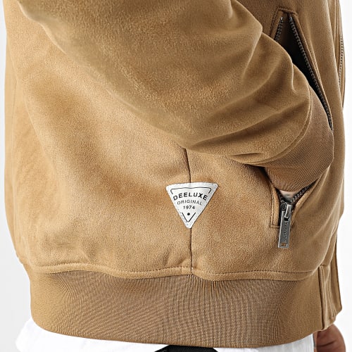 Veste Suédine Zippée Ram Camel