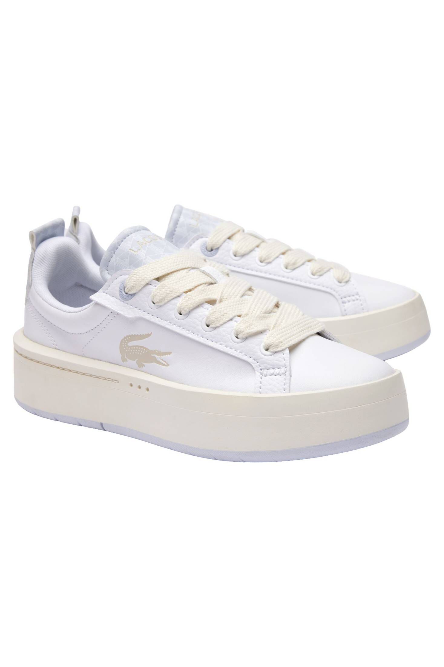 Lacoste| Damen Sneaker CARNABY PLATFORM aus Leder mit Monogramm
