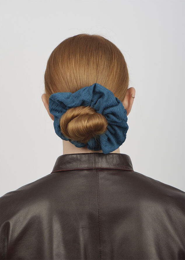 Sui Ava Ea Zig-Zag Scrunchie Dark blue