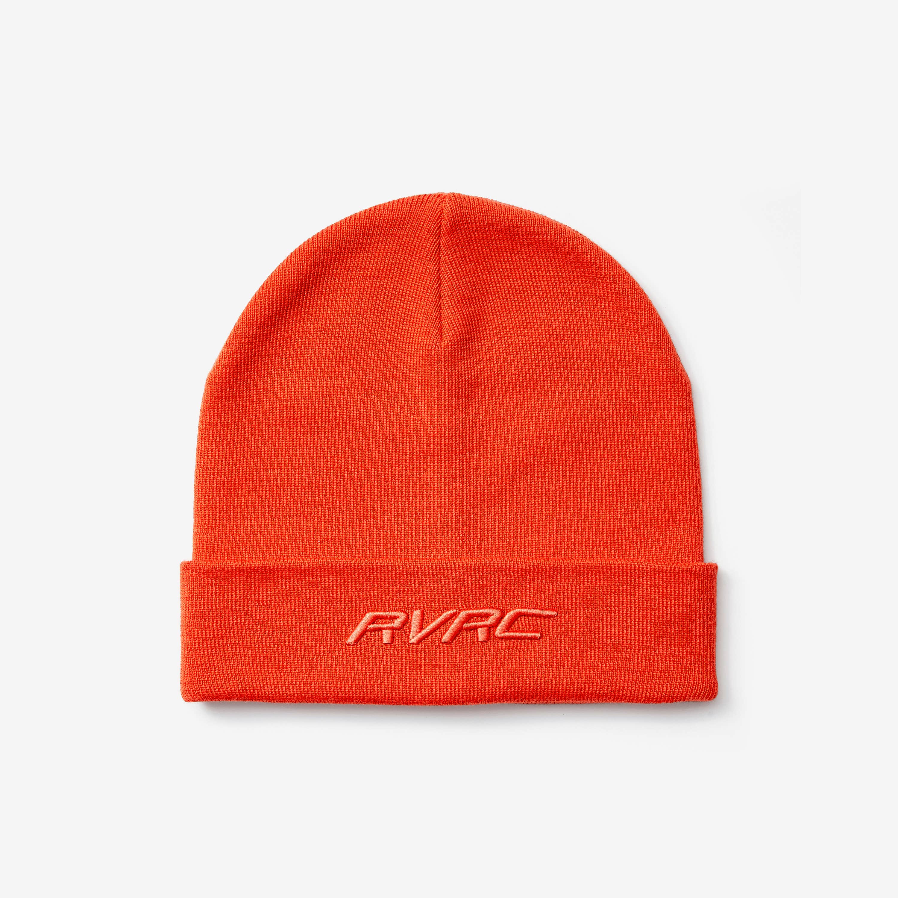 Merino 3D Logo Beanie  Lava
