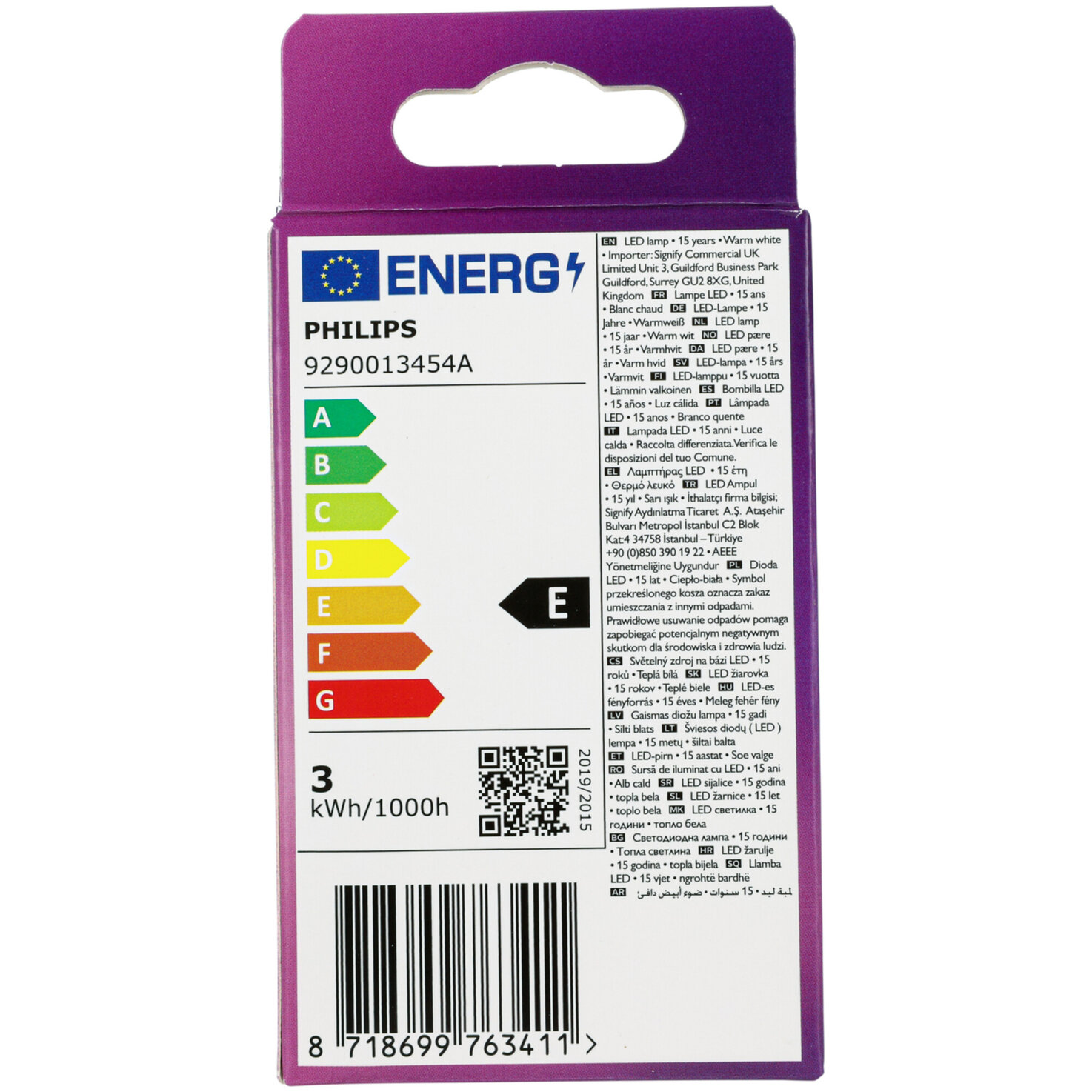 Philips LED-Kugel E14 warmweiss 2.2 W