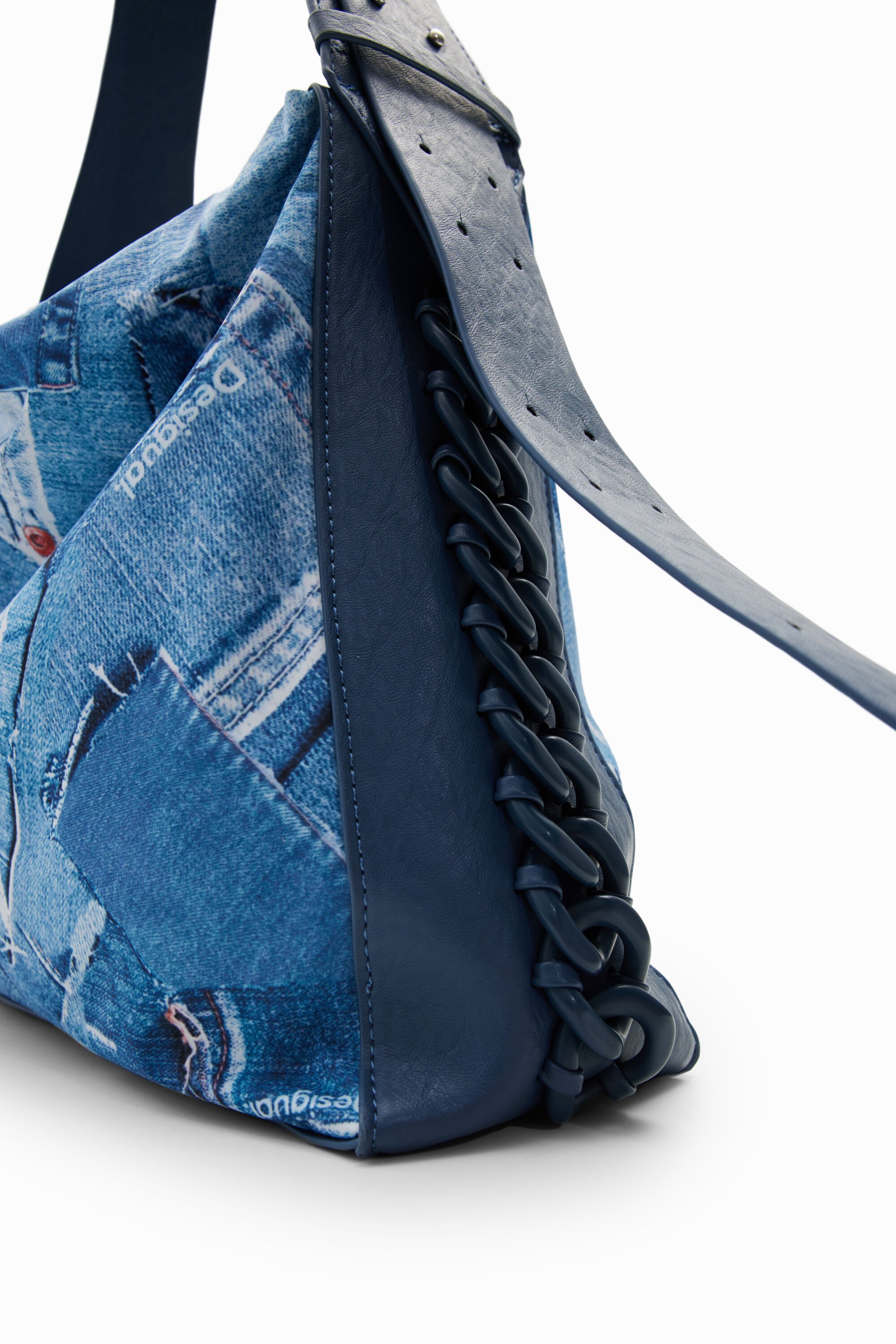 Grand sac patchwork denim