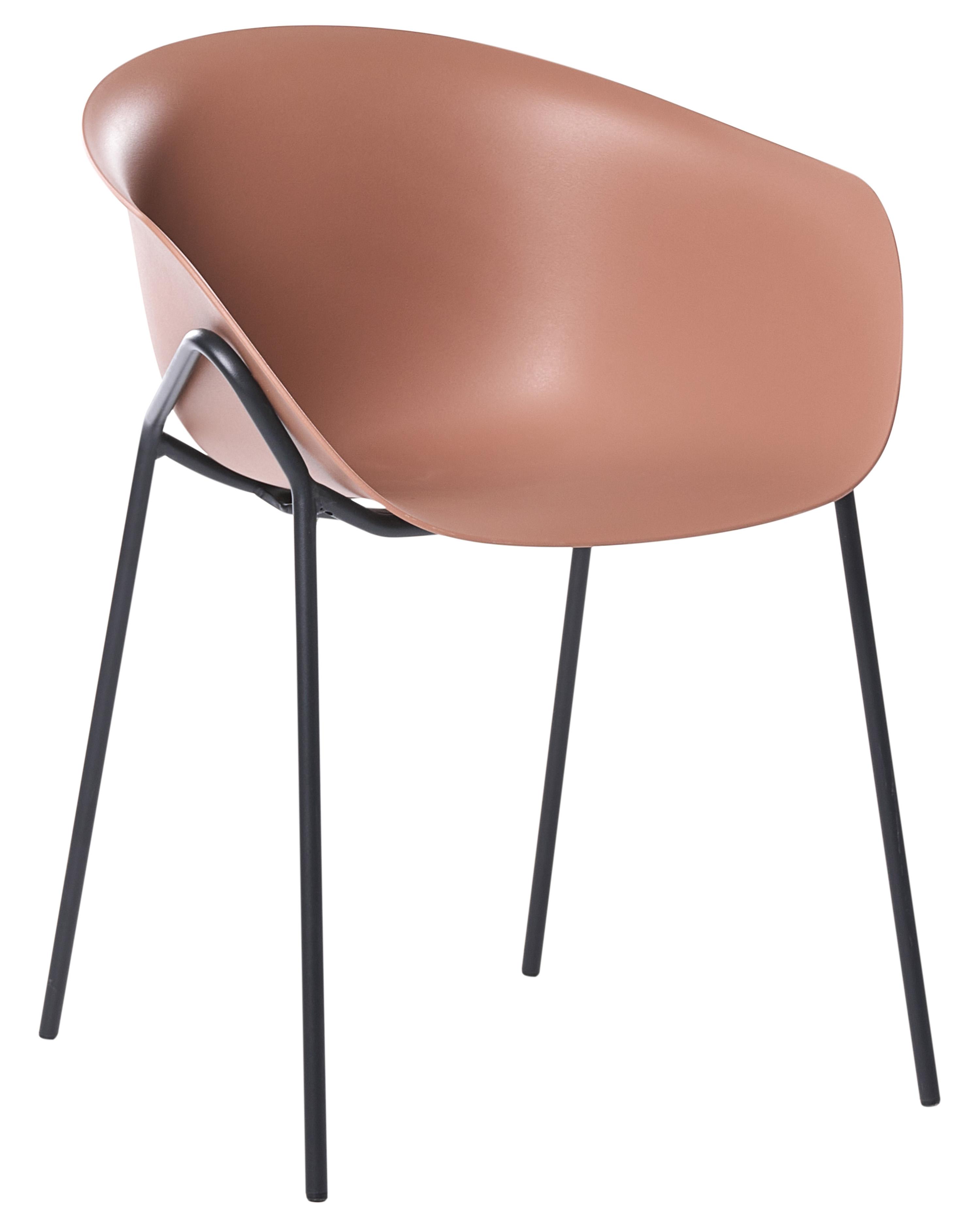 Set van 2 tuinstoelen METEORA Synthetisch materiaal Bruin