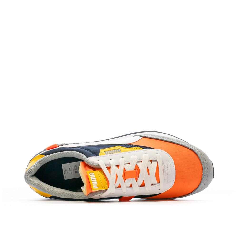 Puma Baskets Blanc/Gris/Ornage Garçon/Homme Puma Future Rider Play