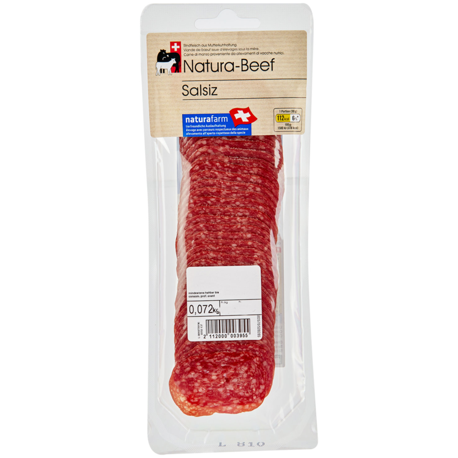Naturafarm Natura-Beef Salsiz ca. 70g