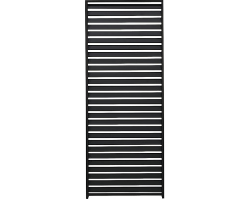 Mirador lamellen zijpaneel voor 400 cm zijkant, 120 cm zijkant, zwart