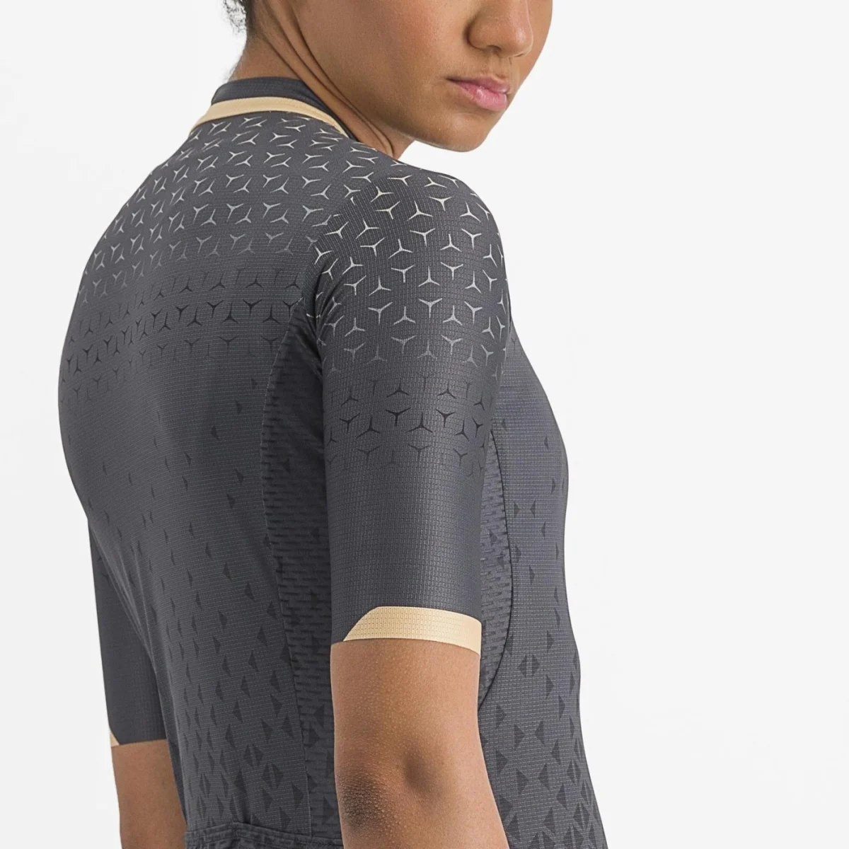 Castelli Pezzi kortærmet cykeltrøje Dark Gray dame
