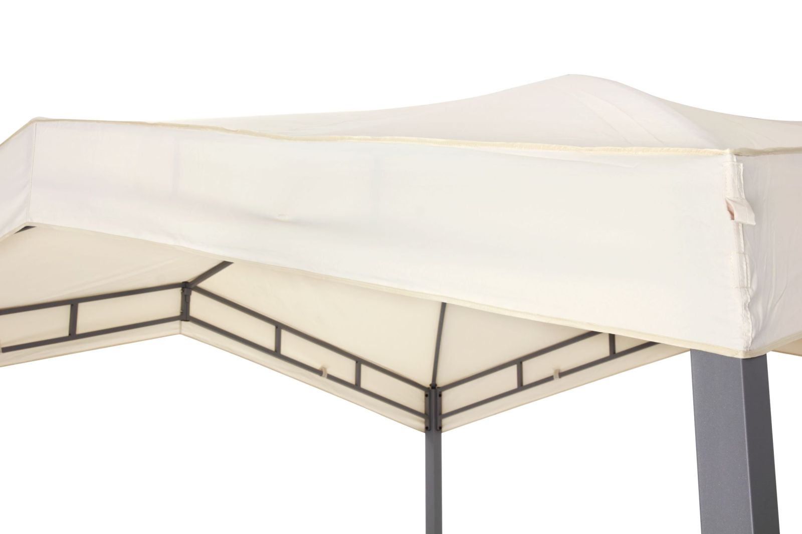 Pavillion + ein Dach MARABO - beige - 305x305 cm