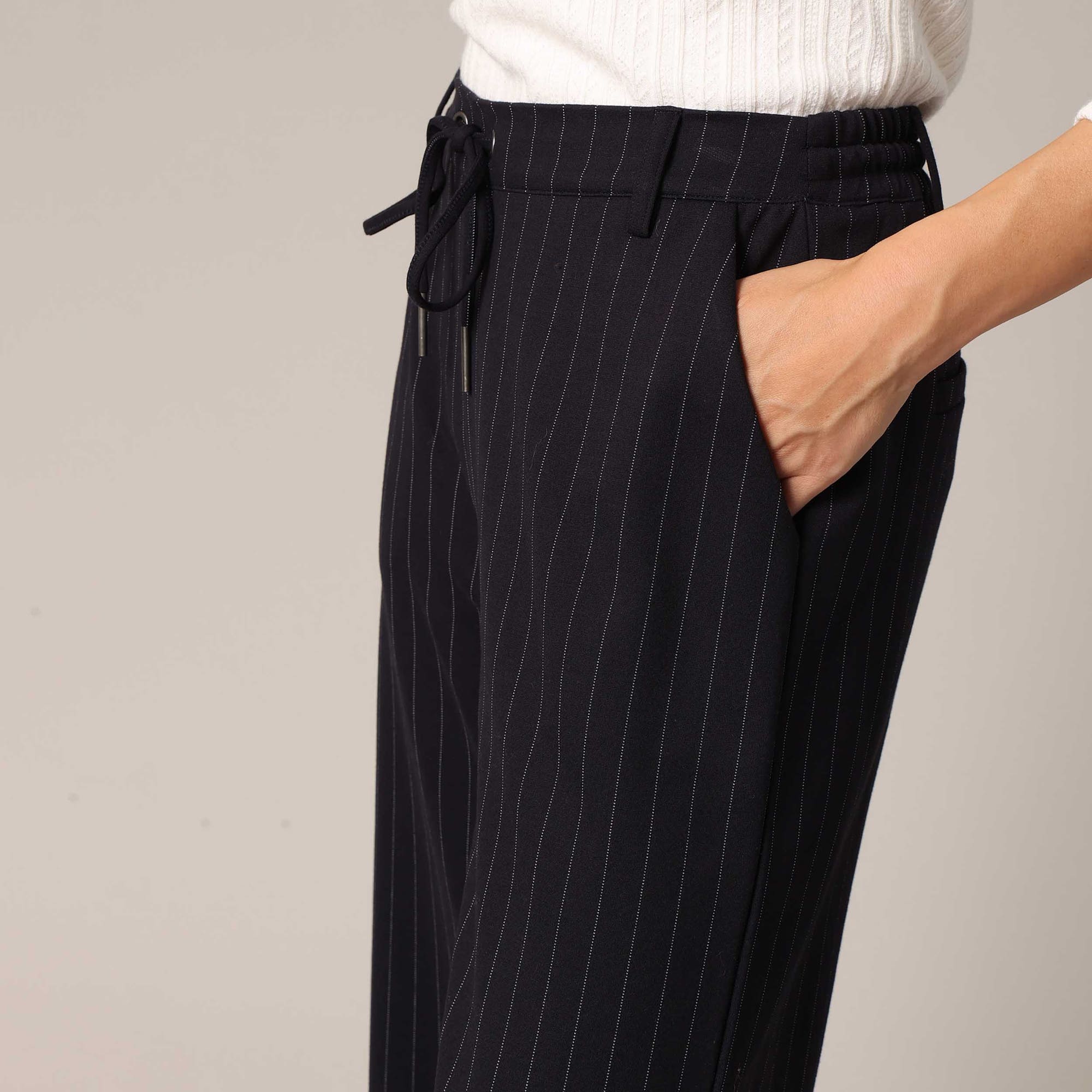 Pantalon Femme bleu marine