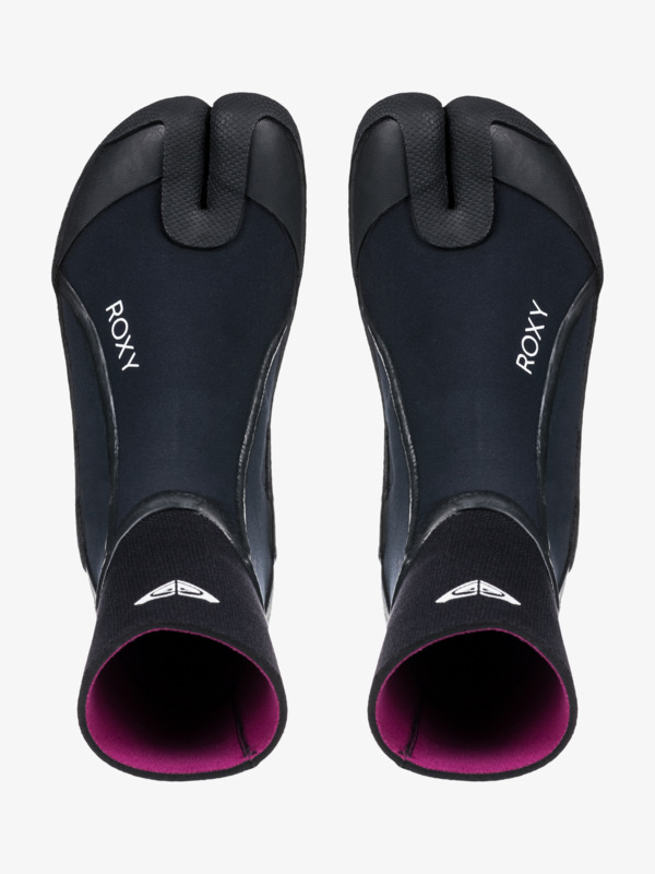 3mm Elite Chaussons de surf avec orteil séparé Noir Femme