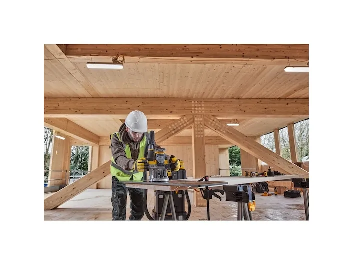 DeWALT DCW620H2-QW, Fod til justering af fræsedybde, Sort, Gul, 23000 rpm, 8 (5/16