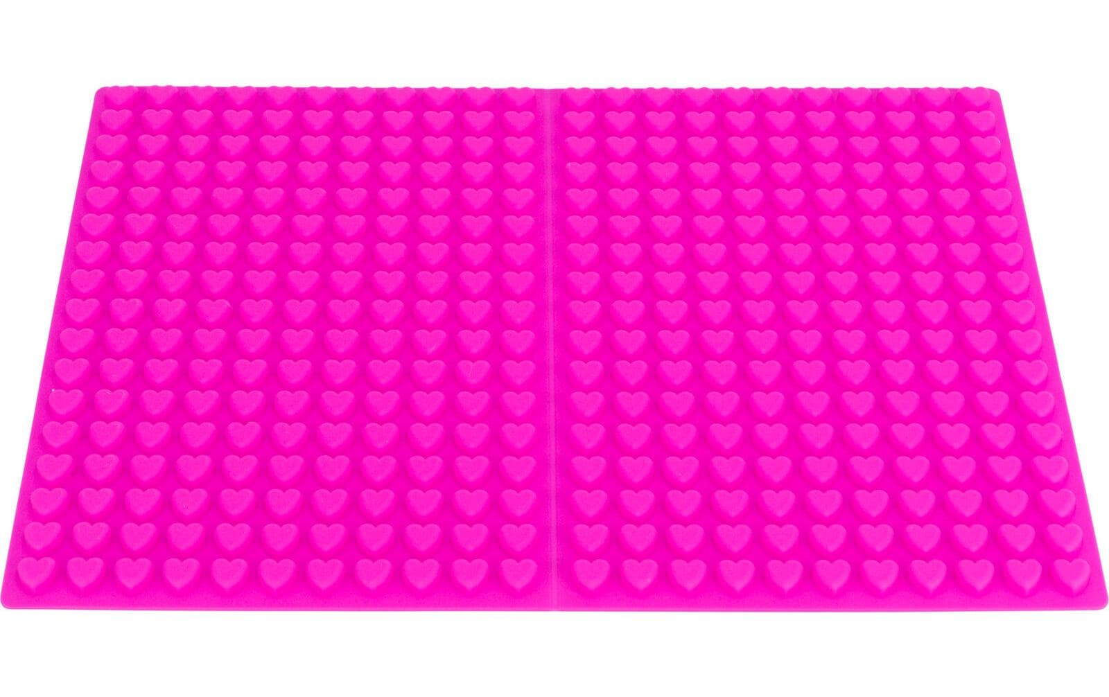 Backmatte mit Herzen, Silikon, 38 × 28 cm, PinkSnack-Spielzeug