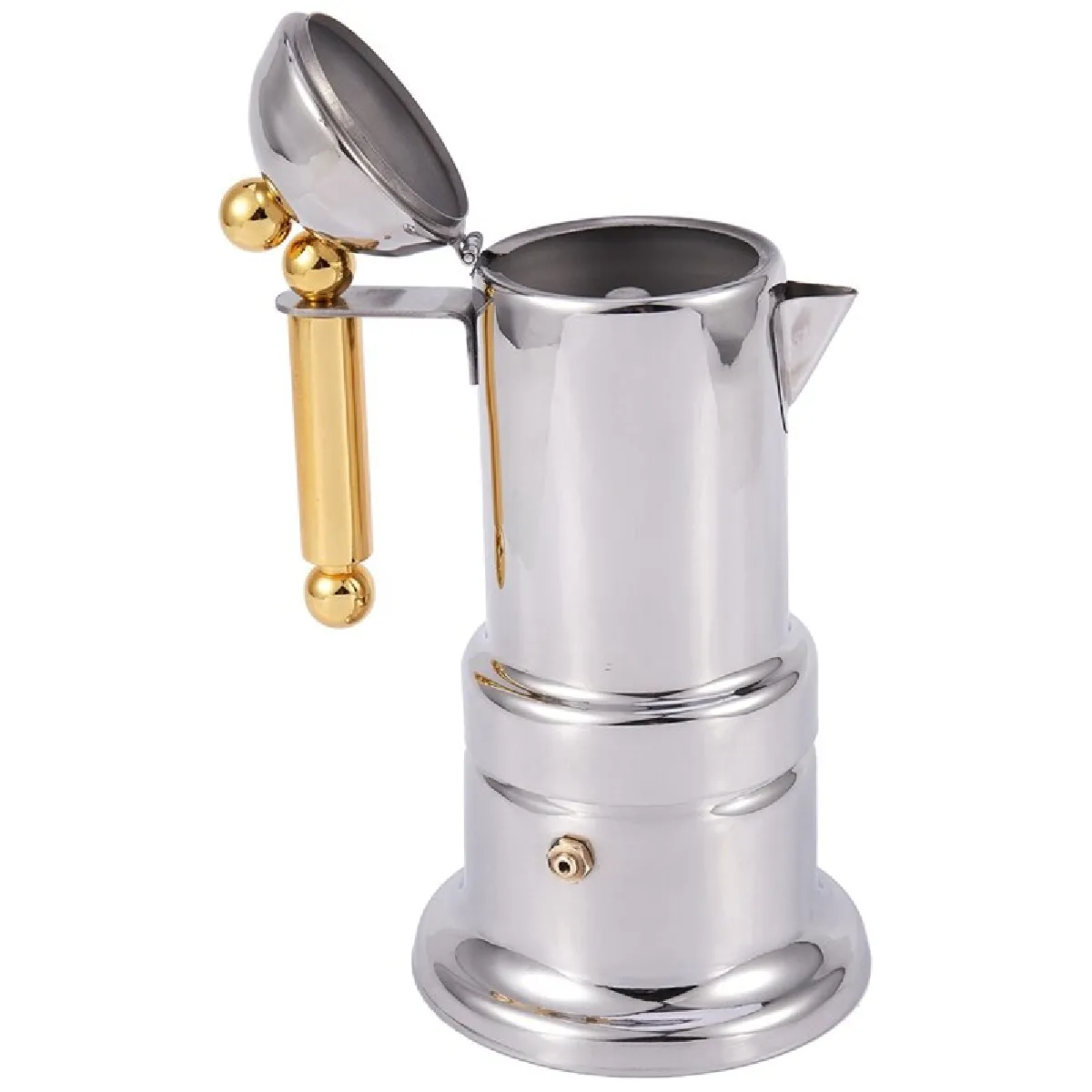 Universal Set Moka inox 4 tasses - Acier inox 304