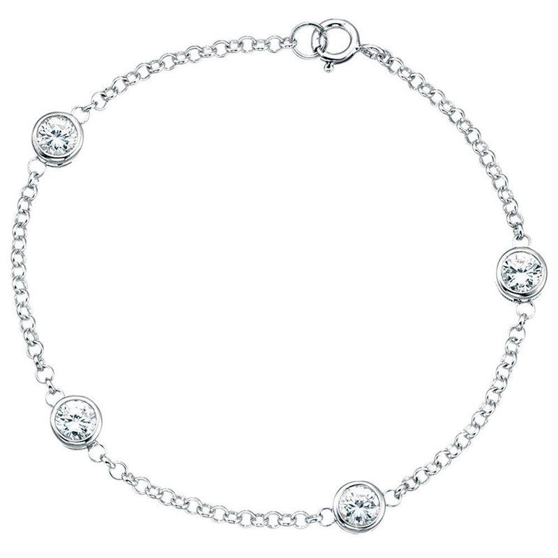 Bracelet zirconia en argent 925/1000