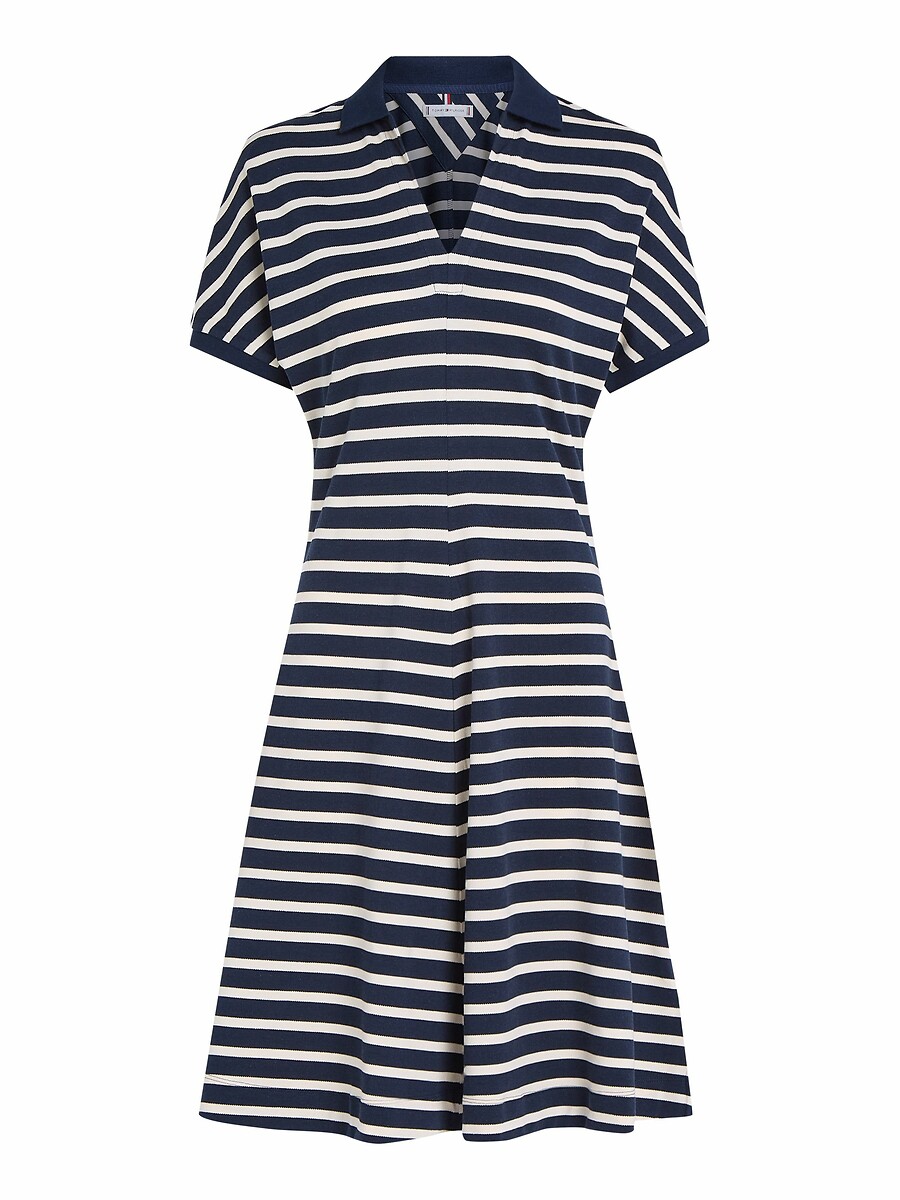 TOMMY HILFIGER<br>Vestido polo listrado
