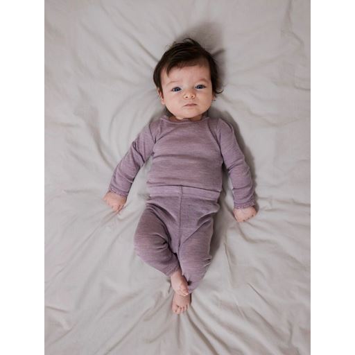 Name It Wang Wool Needle Leggings, Purple Dove, 68 cm