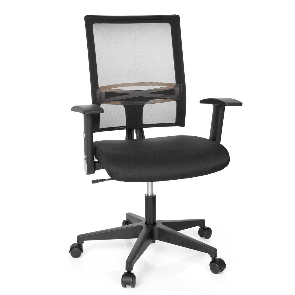 Home Office Bürostuhl OFFICE R8 Stoff/Netzstoff mit abklappbaren Armlehnen hjh OFFICE