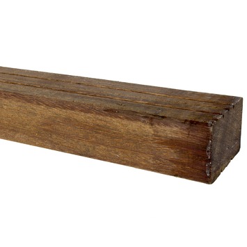 Tuinbalk Azobe hardhout geschaafd ca. 4,4 x 6,7 cm, lengte ca. 305 cm
