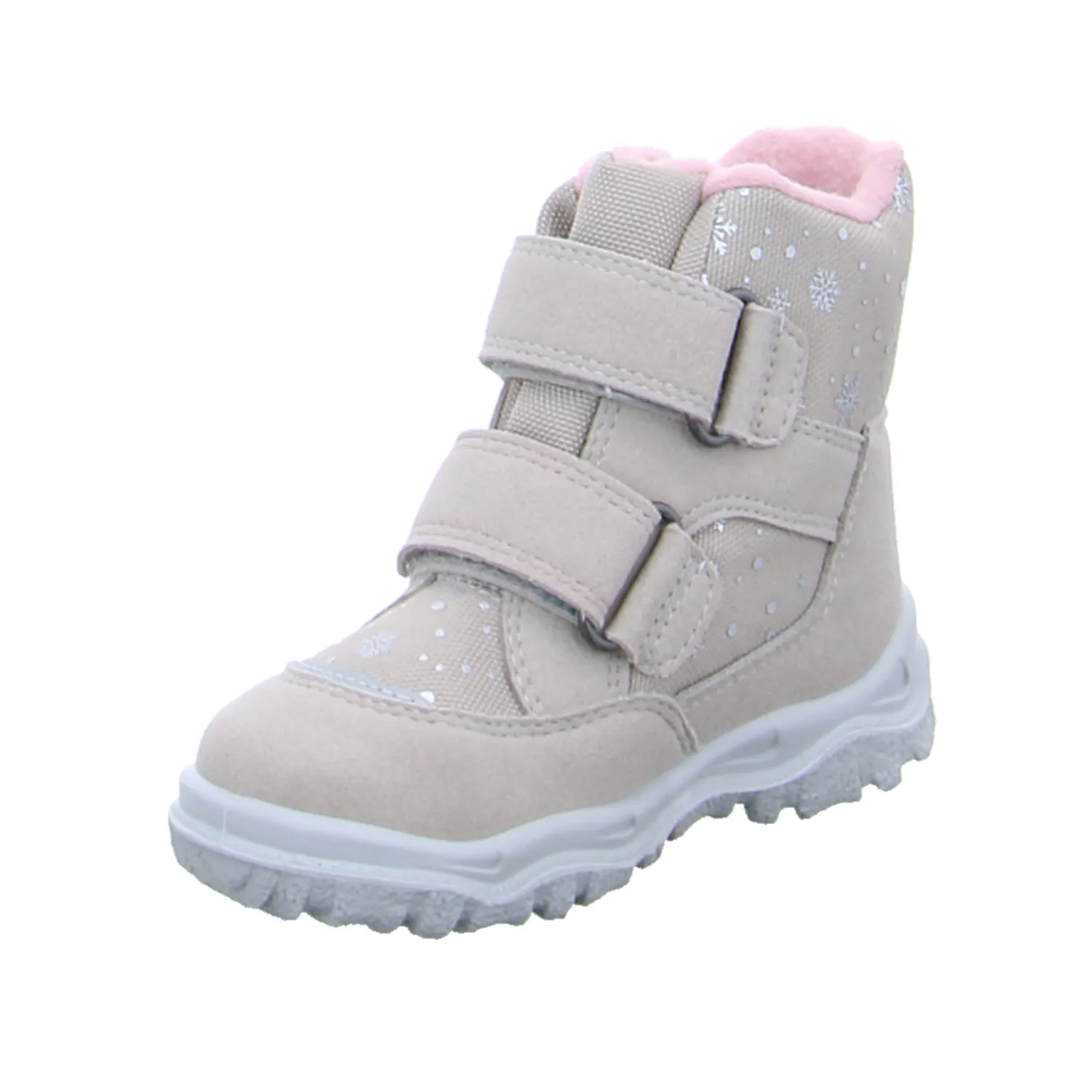 SUPERFIT Kleinkinder-Snowboot  Membran Beige Textil  Baby-Winterstiefel Mädchen
