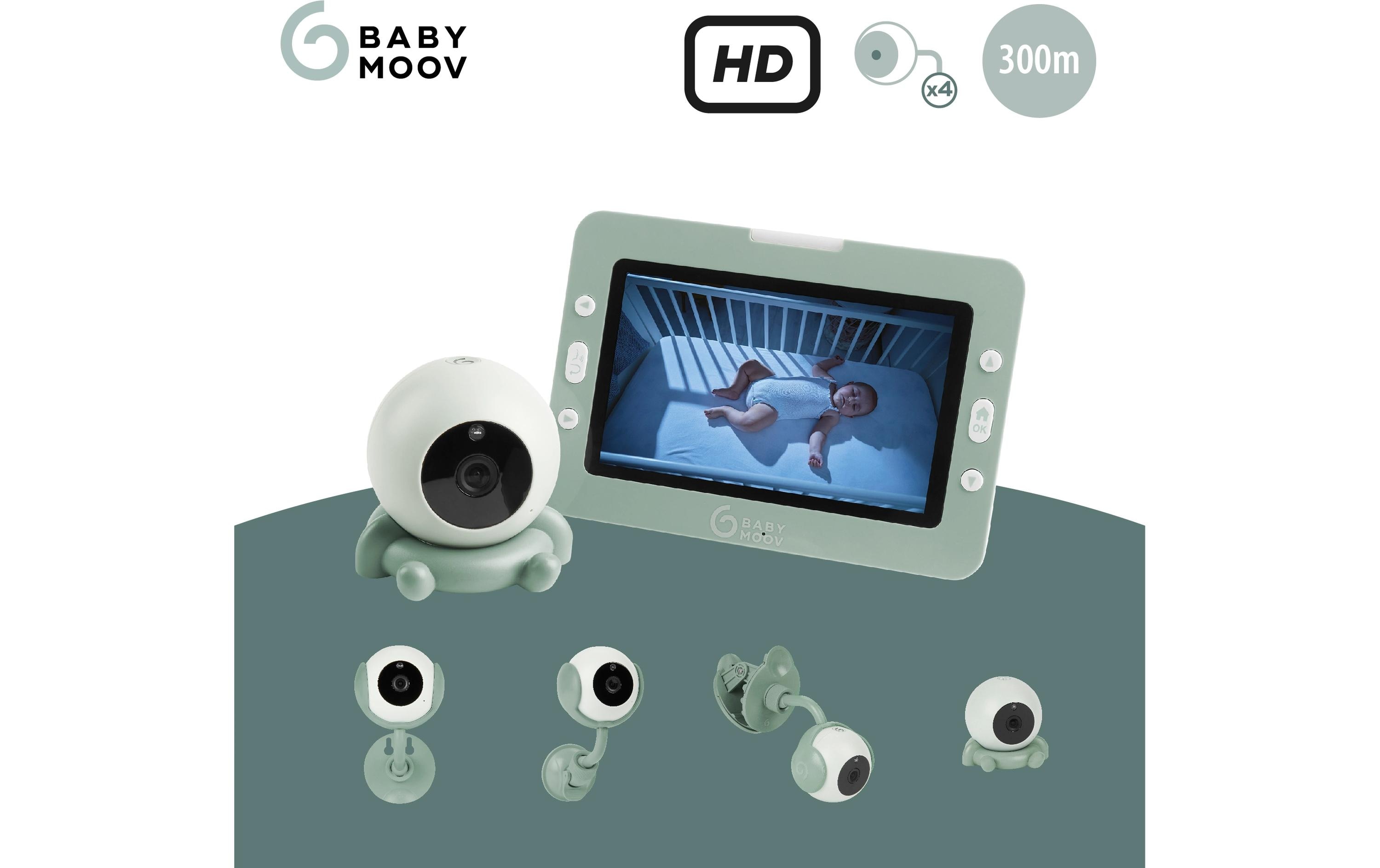 Babyphone mit Kamera Yoo Go Plus HD Grün<br>Video-Babyphone mit hochwertigem Bildschirm