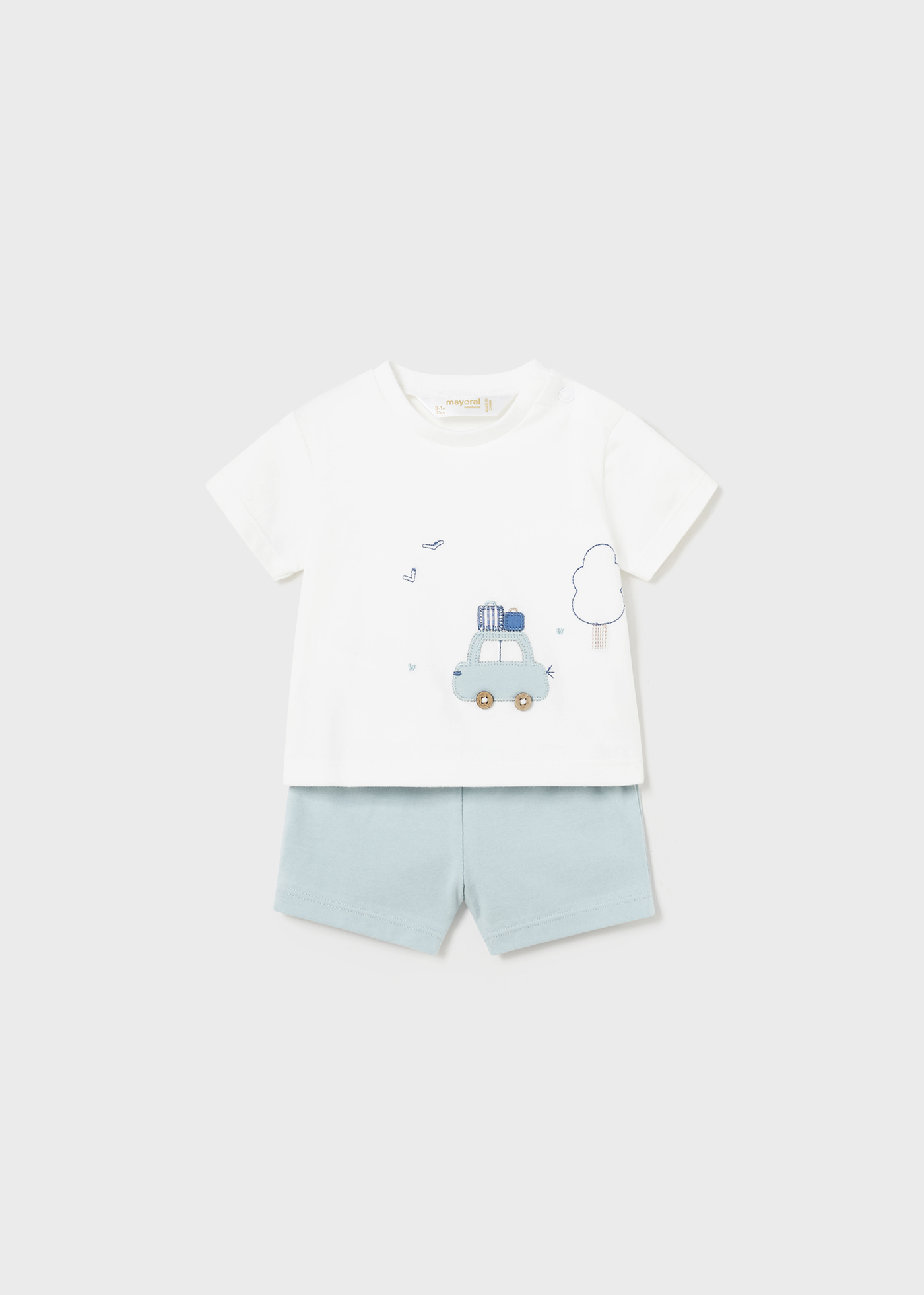 Conjunto de algodão Better Cotton para recém-nascido, 4 peças, cor mamão.