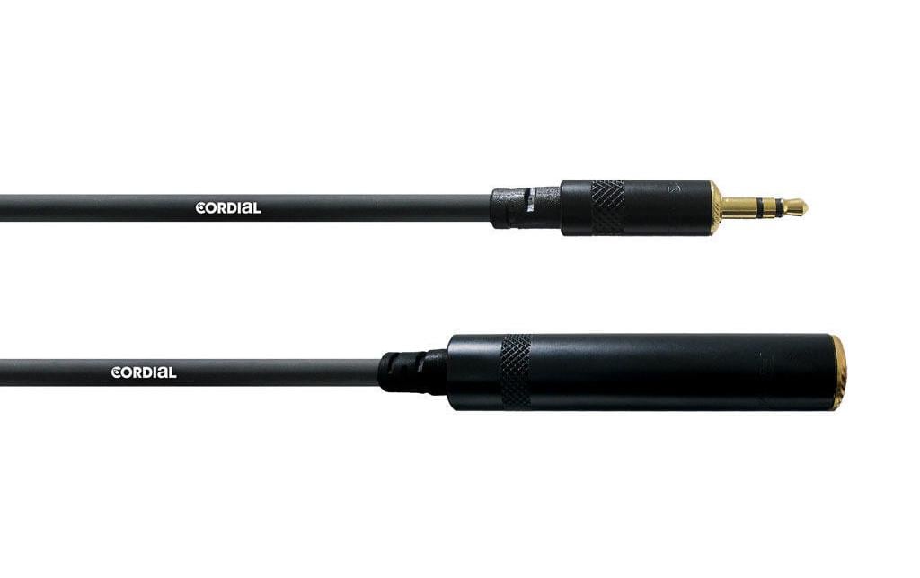 Audio-Kabel CFM 3 WK 3.5 mm Klinke - 6.3 mm Klinke 3 mKopfhörer-Verlängerungskabel