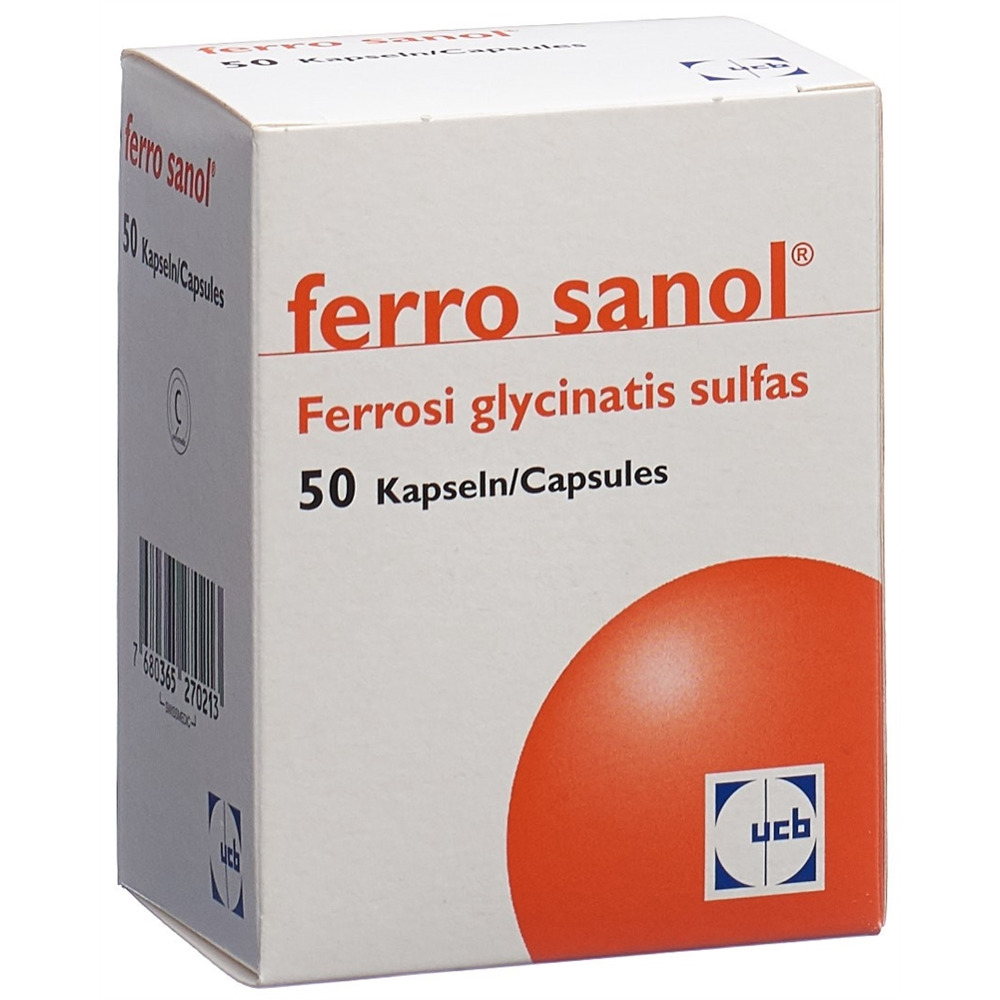FERRO SANOL Hartkapseln mit veränderter Wirkstofffreisetzung 100 mg<br>50 Stück, Blister, Hartkapsel mit veränderter Wirkstofffreisetzung