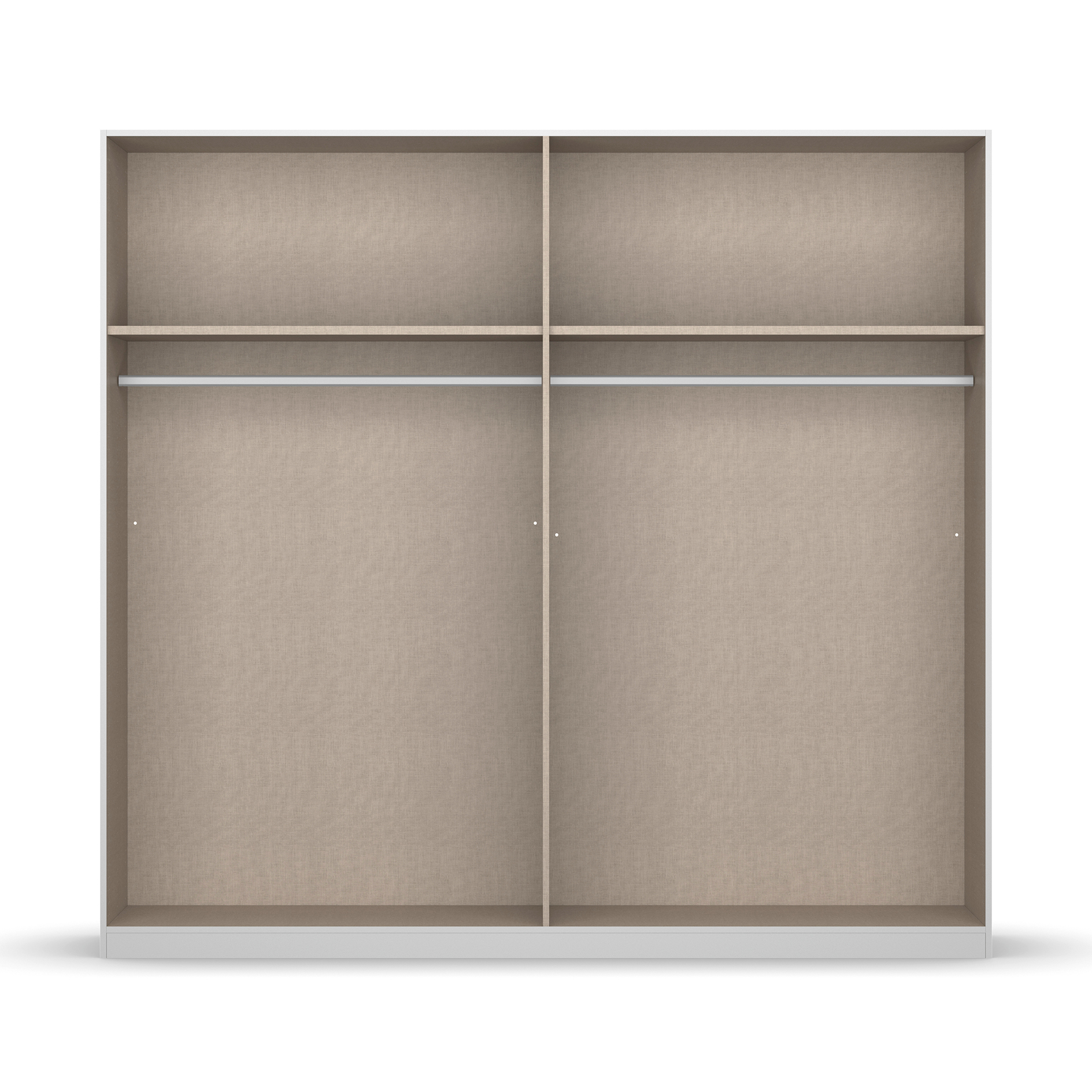 Drehtürenschrank - alpinweiß - Artisan Eiche - 226 cm