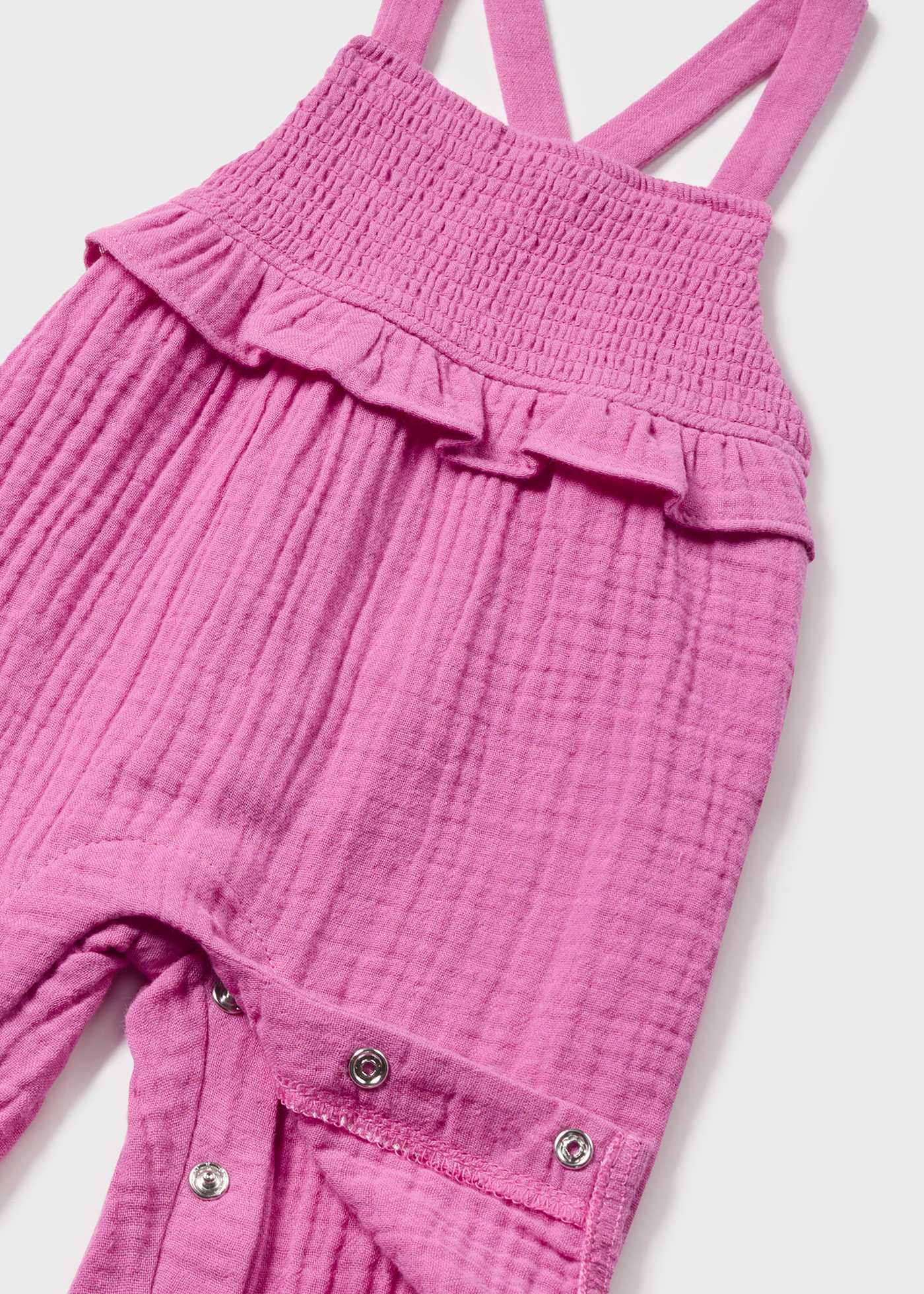 Conjunto de duas peças Better Cotton, jardineira comprida, tamanho recém-nascido Jade