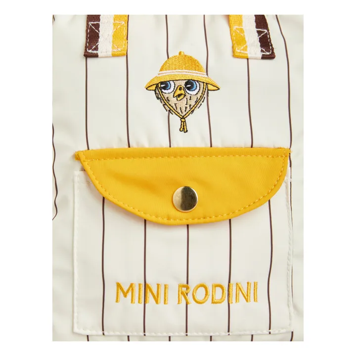 Mini Rodini Sac à Dos Chouette Matière Recyclée | Ecru