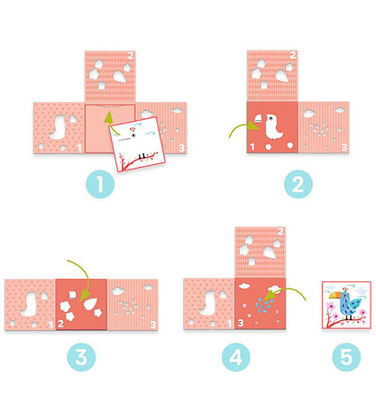 Djeco Buntstifte-Set - 3 Vorlagen