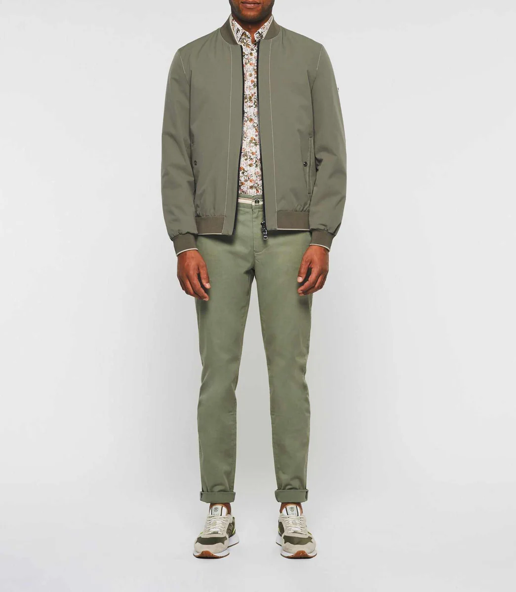 Blouson teddy léger kaki 