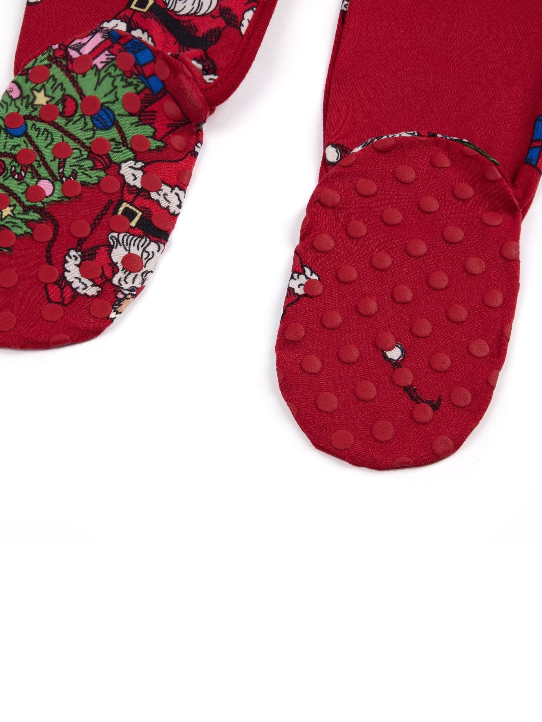 Chelsea Peers kerstpyjama met kerstman en sneeuwbalprint