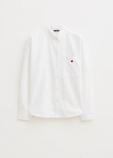 Oversized blouse wit (WIT)